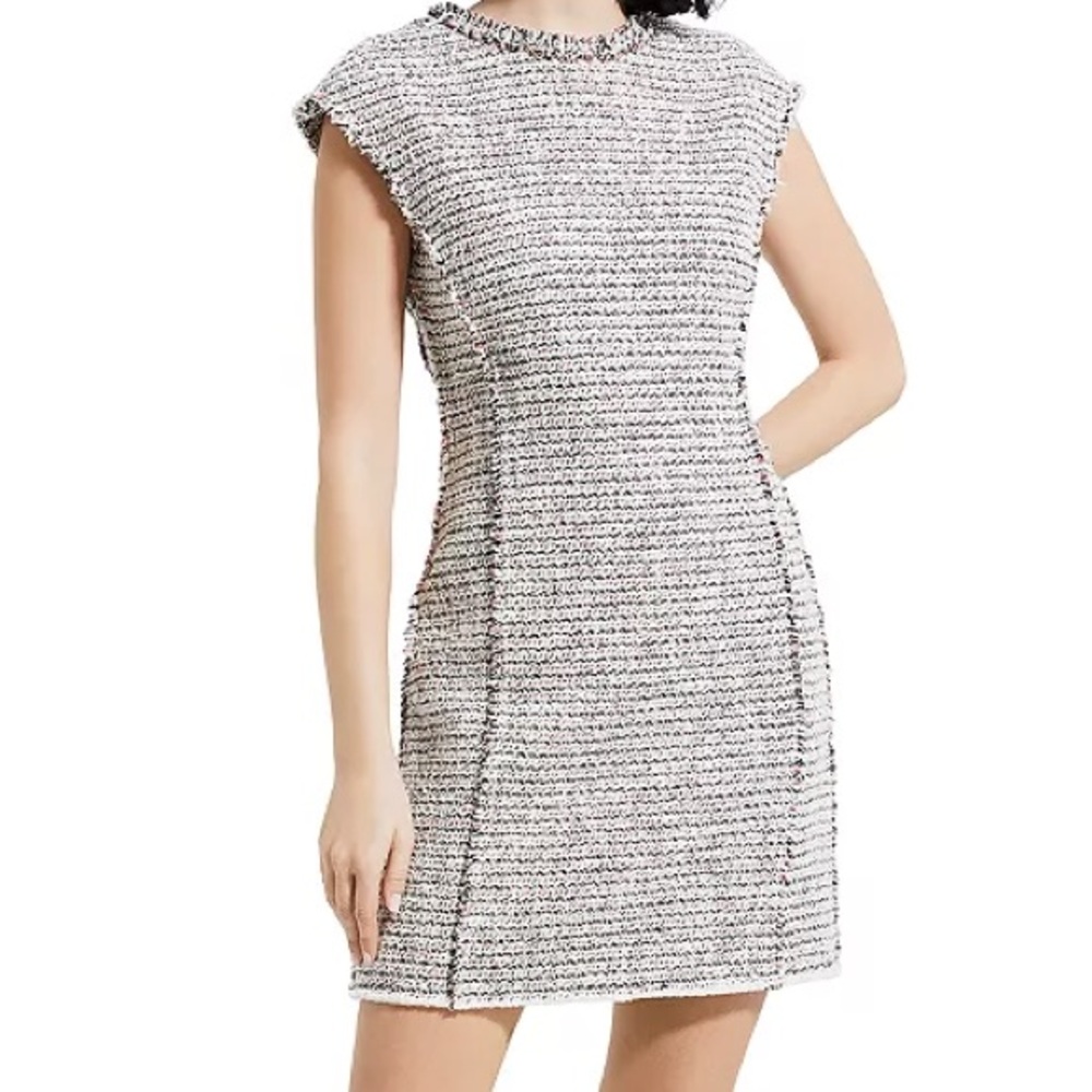 Theory Tweed Fringe Mini Dress Size 0